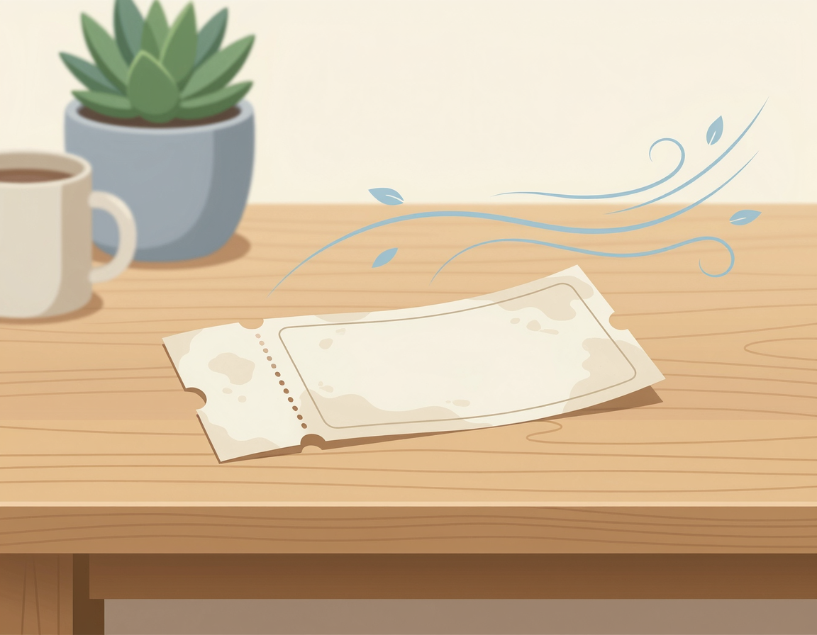 젖은 로또 용지 자연 건조