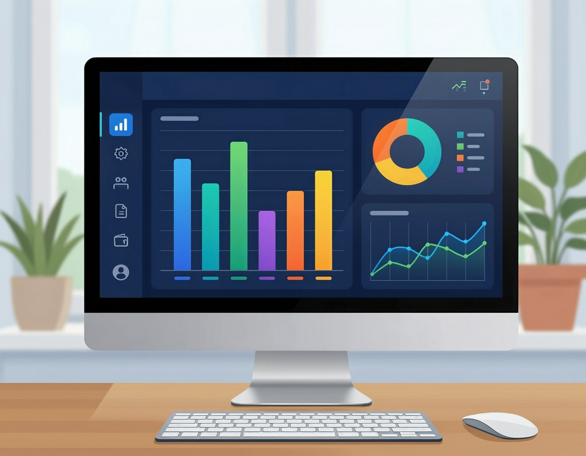 복권기금 사용처를 조회하는 컴퓨터 화면 일러스트