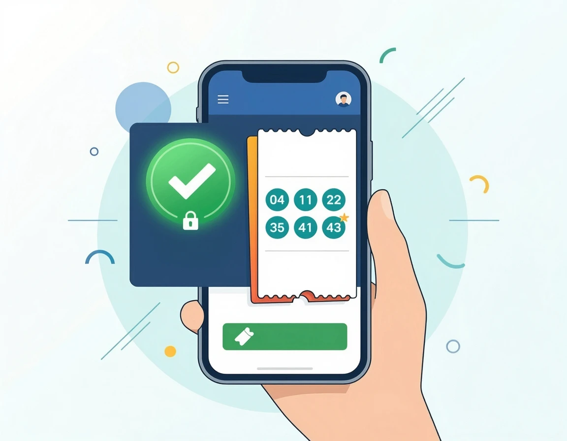 모바일 로또 본인 인증 절차 일러스트